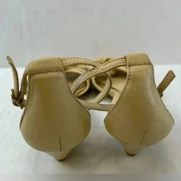 Ralph Lauren Cream color wedge sandals size 5B - Picture 4 of 11